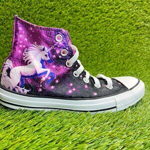 Converse Chuck Taylor All Star High Womens Size 7 Purple Athletic Shoes Sneakers